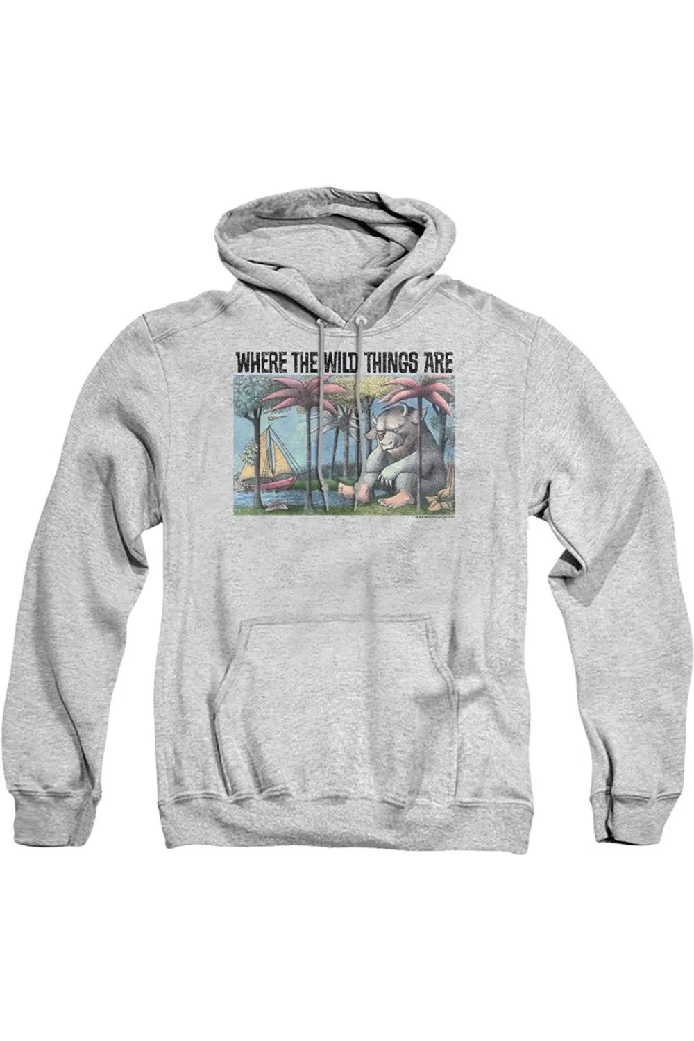 Where The Wild Things Are Cover Art Adult Pull Over Hoodie / Hooded Sweatshirt
