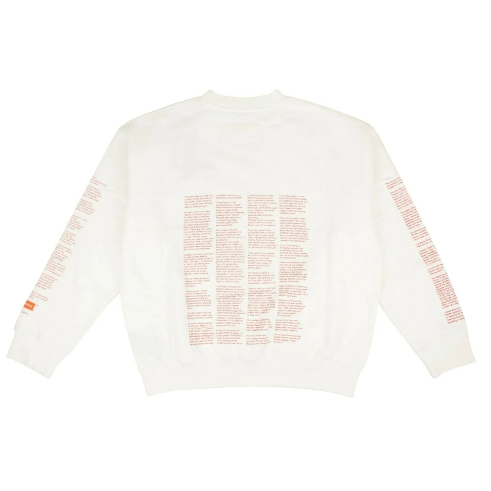 White NASA Crew Neck Sweatshirt