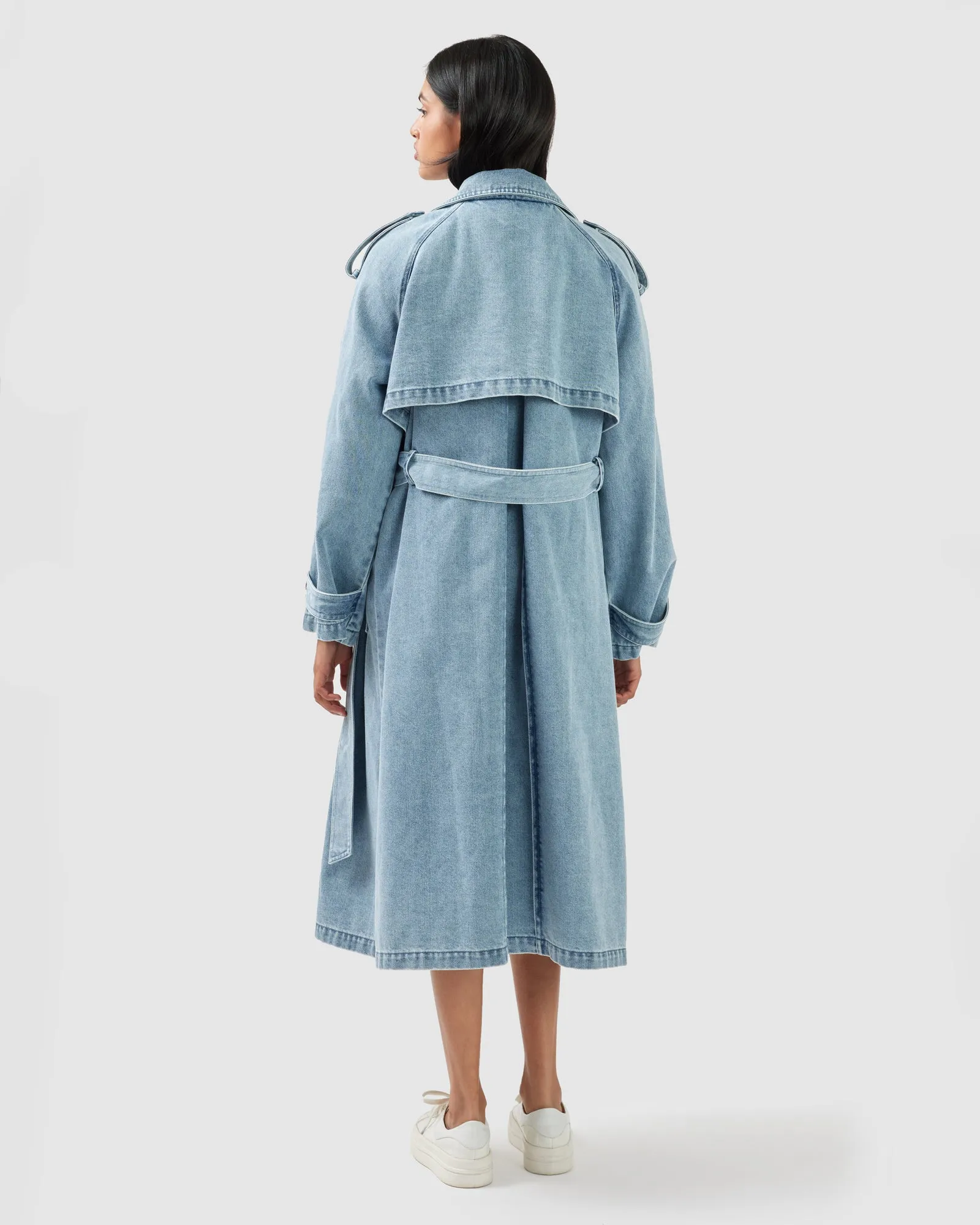 Wild Skies Denim Trench