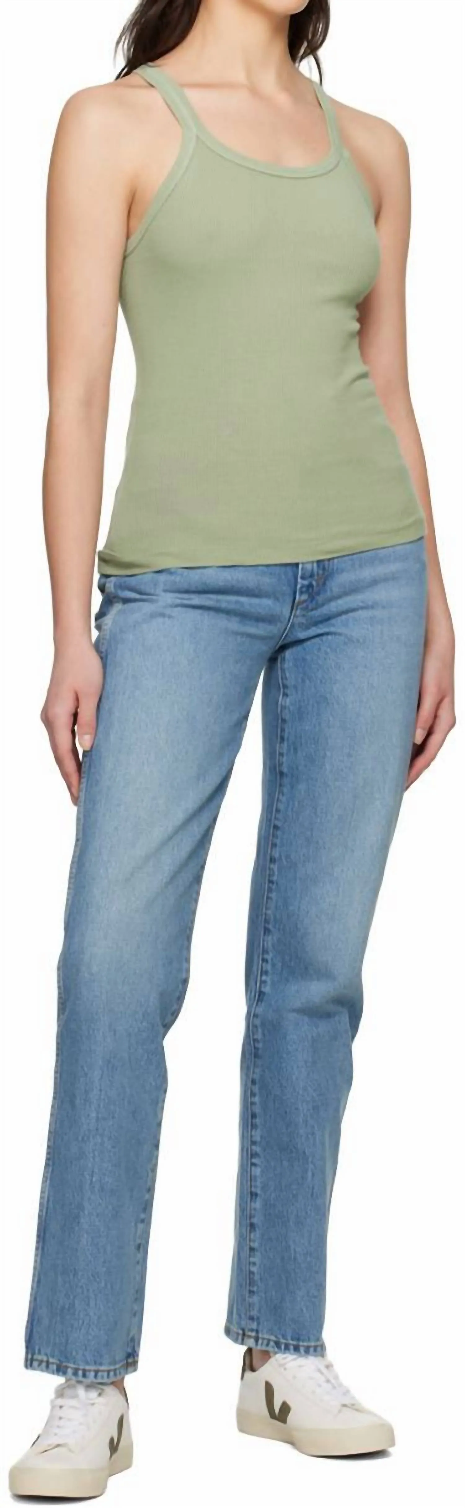 Women's 70S Cigarette Jean In Blue Sea