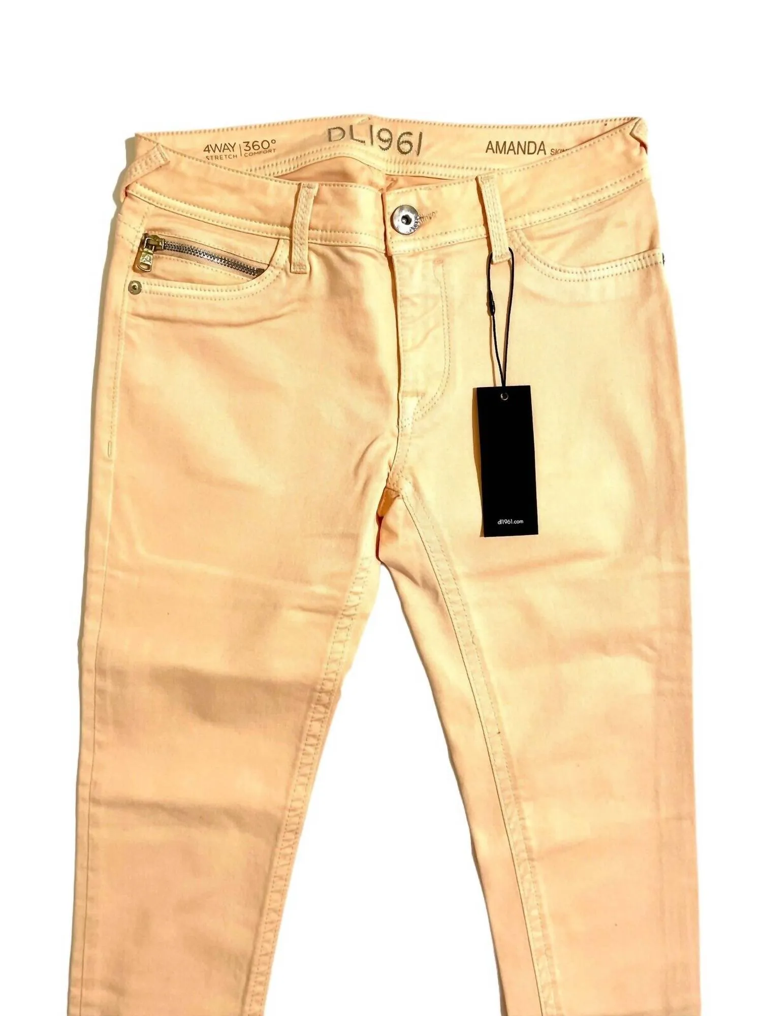 Women's Amanda 360 Comfort 4 Way Stretch Skinny Jeans In Orange