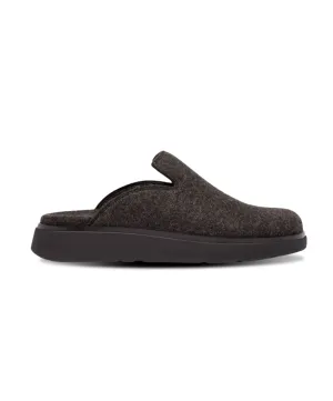 Womens Fitflop Shoes FitFlop Gen-FF e01 Felt Mules Black
