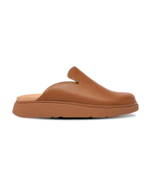 Womens Fitflop Shoes FitFlop Gen-FF Leather Mules Tan