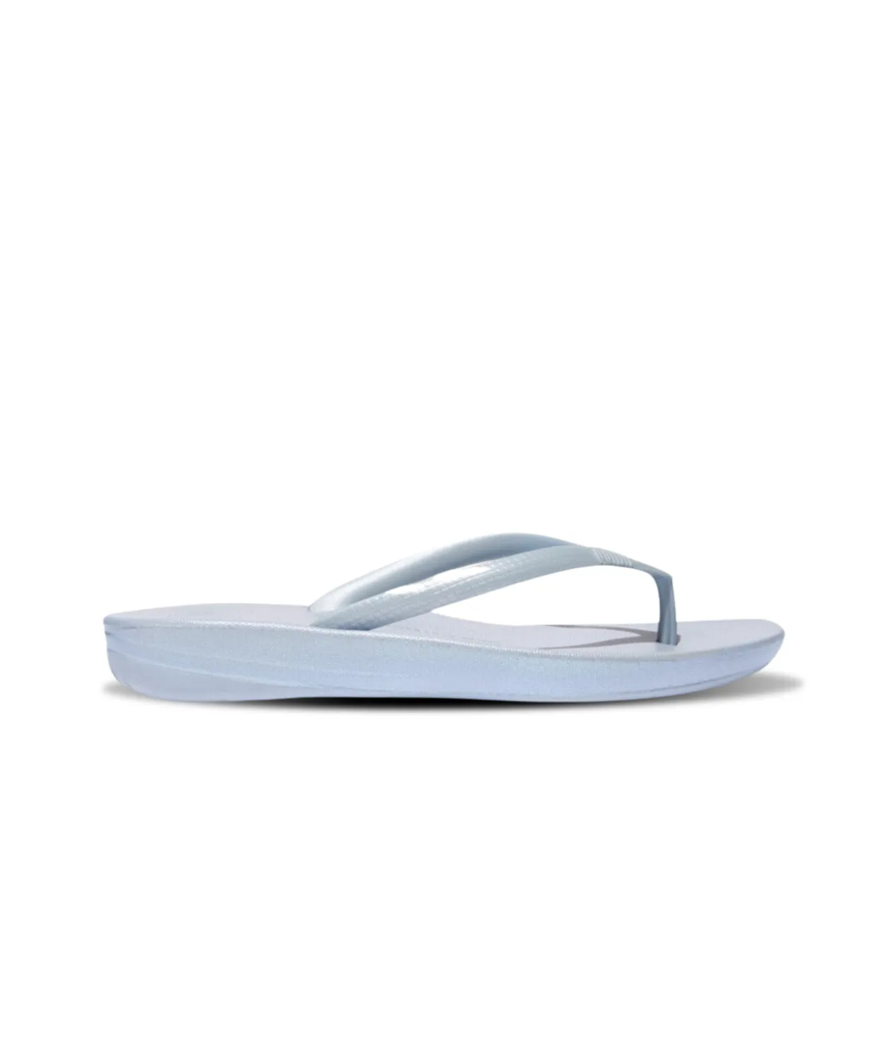 Womens Fitflop Shoes FitFlop iQushion Pearlized Thongs Blue