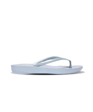 Womens Fitflop Shoes FitFlop iQushion Pearlized Thongs Blue