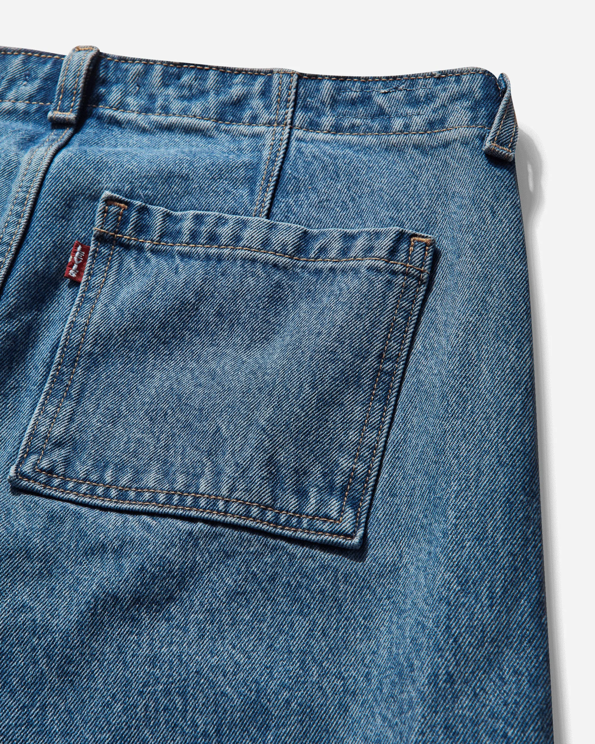 Women's Low Loose Styled Zipper Jeans Indigo
