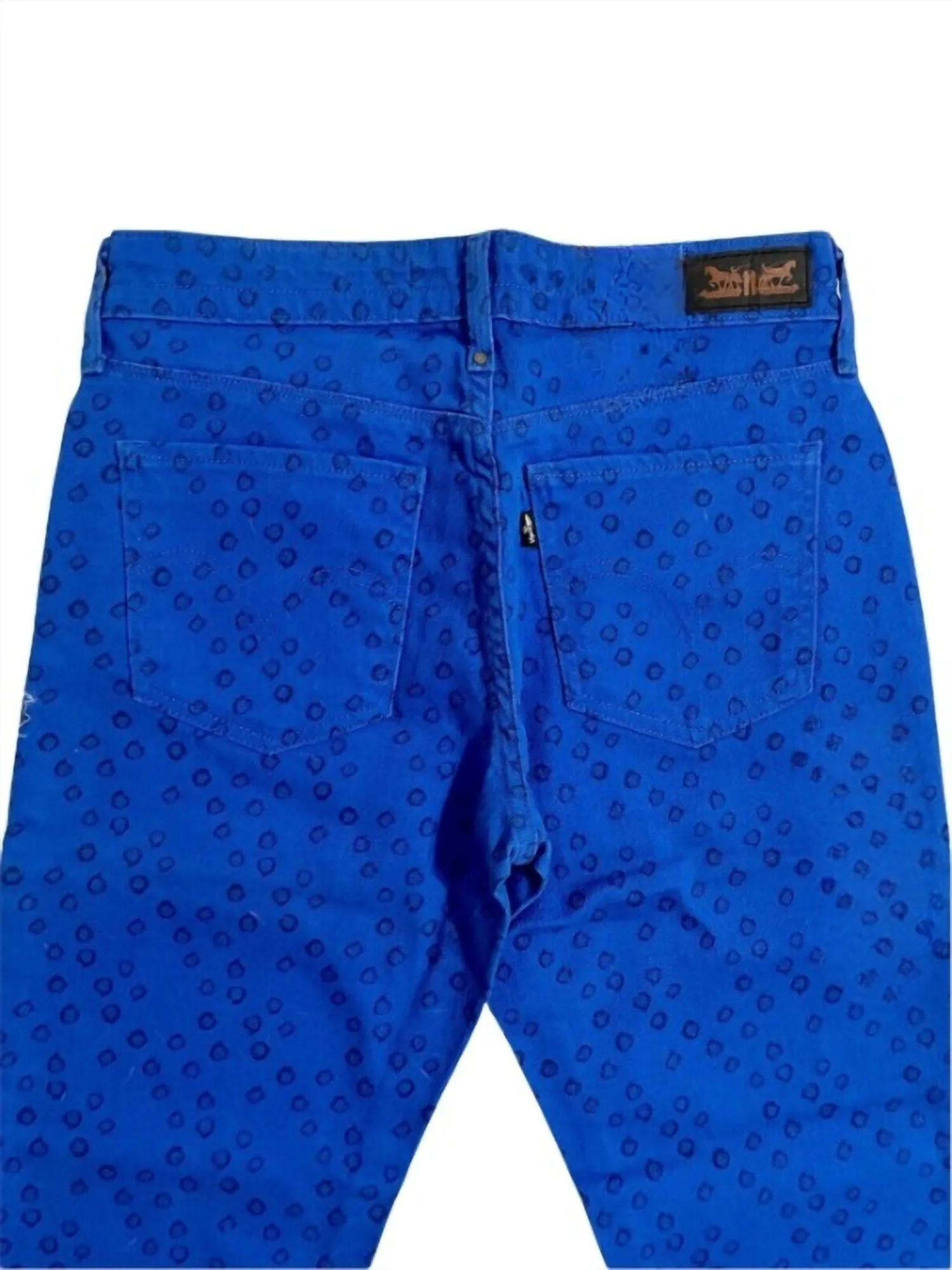 Women's Mid Rise Skinny Denim Jeans In Cobalt Blue