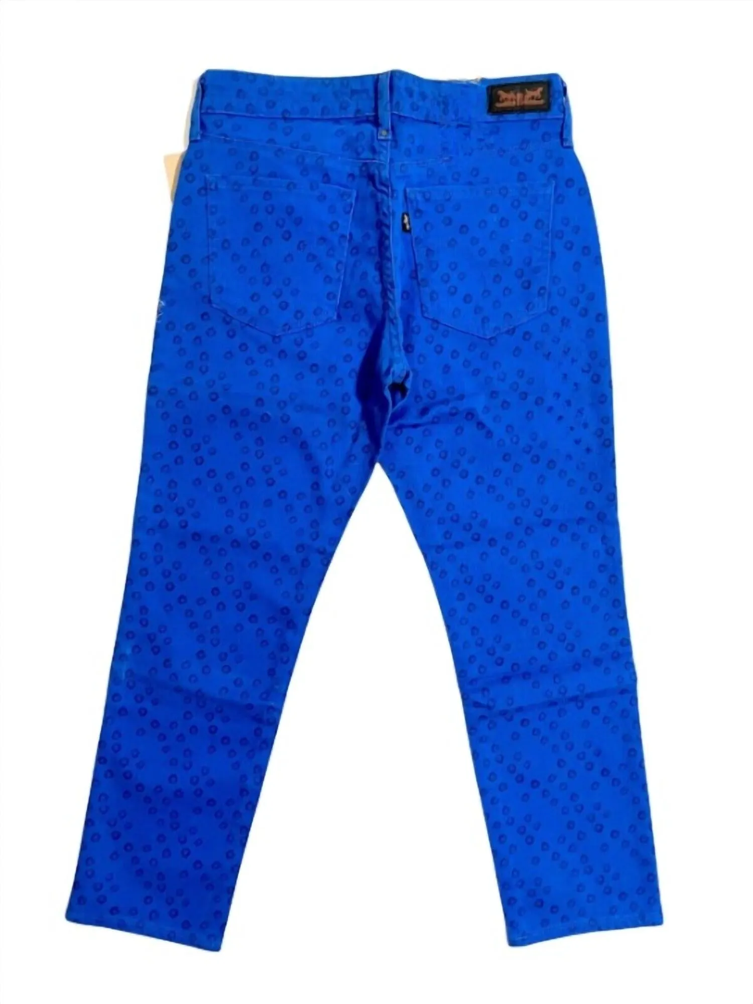 Women's Mid Rise Skinny Denim Jeans In Cobalt Blue